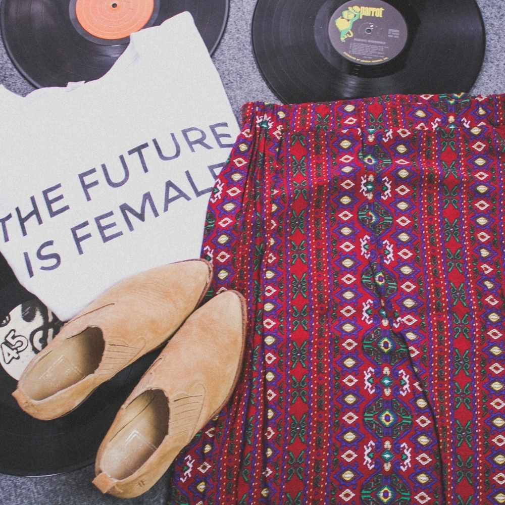 🌙 patterned maxi skirt 🌙